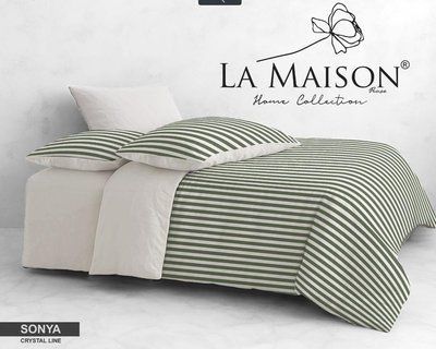 Постельное белье La Maison вареный хлопок Sonya crystal line евро 210810 фото