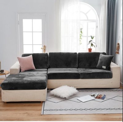 Чохол на диванну подушку – сидіння 1-х місний Homytex темно-сірий (50-70x50-70+5-20 см) 116517 фото
