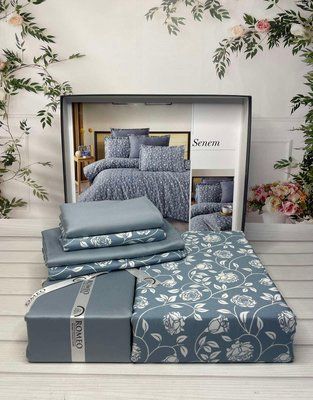 Постільна білизна Romeo Home сатин Senem євро 211818 фото