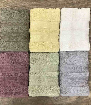 Набір махрових рушників Sikel Cotton Saray 70х140 см 6 шт. 82350 фото