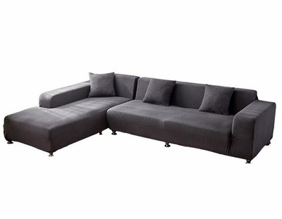 Чехол на угловой диван HomyTex трикотаж-жатка Серый 71066 фото
