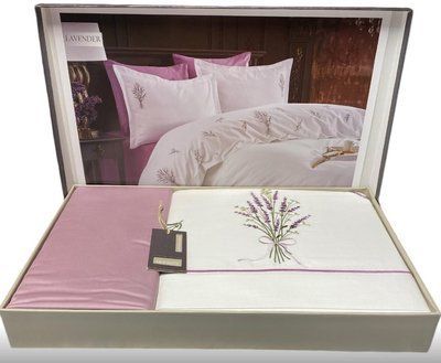 Постільна білизна Dantela Vita Lavender з вишивкою євро 201275 фото