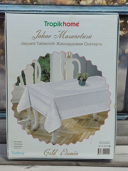 Скатерть прямоугольная Tropik Home 160х220 см, модель 2 176238 фото