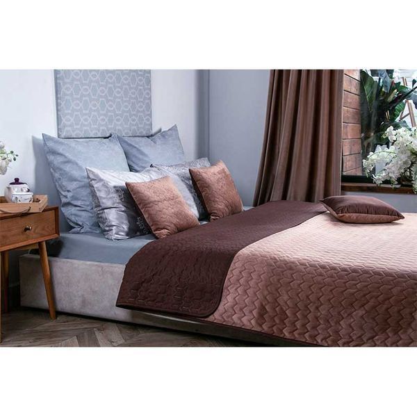 Декоративное покрывало Руно VeLour 150x220 см Cappuccino 116668 фото