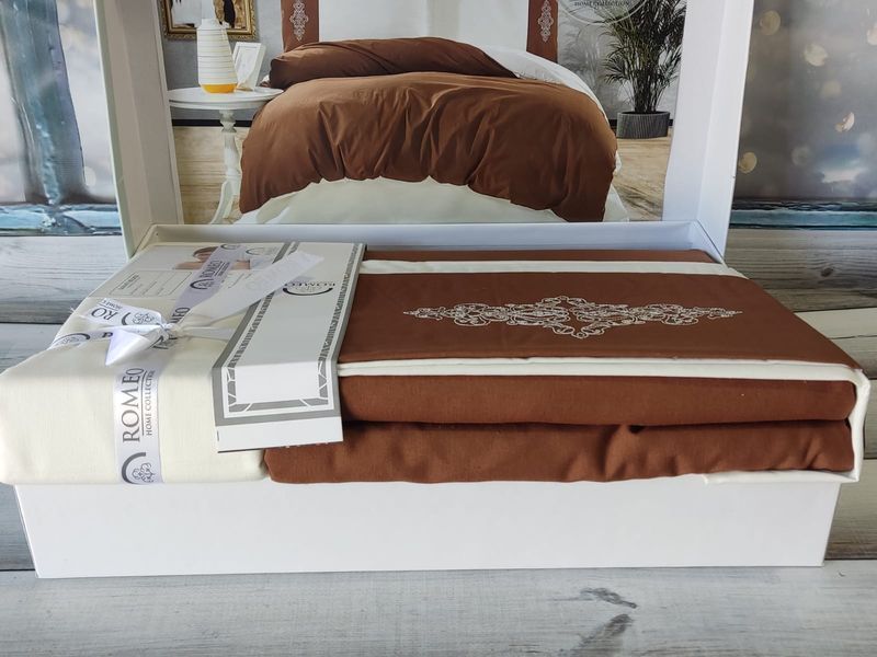 Постільна білизна Romeo Home з вишивкою, модель 5, євро 173254 фото