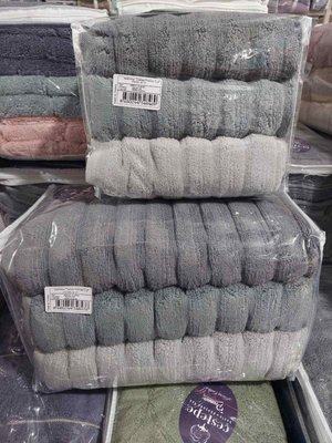 Набор махровых полотенец Cestepe Micro Cotton Premium из 3 штук 100x150 см, модель 3 182965 фото