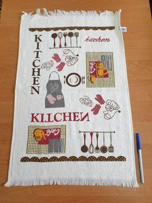 Набор кухонных полотенец с бахромой из 12 шт. 40х60 см, модель 23 206895 фото