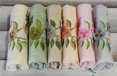 Набор махровых полотенец Ma Me Cotton V8 из 6 штук 30х50 см 123590 фото