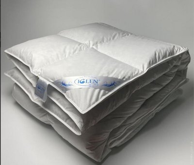 Одеяло Iglen Roster кассетное облегченное 100% белый пух 172х205 см. 53806 фото