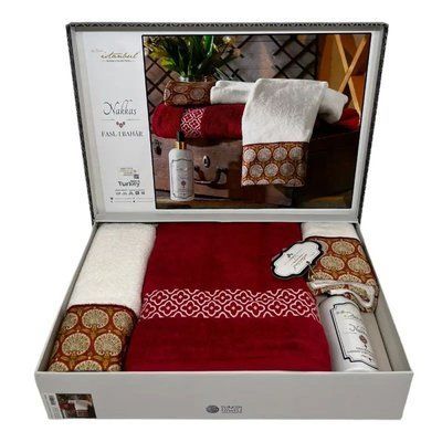 Набор полотенец Istanbul BAHAR из 3-х шт (30x50 см, 50x90 см, 80x150 см) 124081 фото