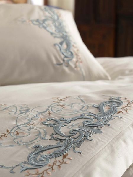 Постільна білизна Dantela Vita Embroidered Olivia mint євро 56840 фото