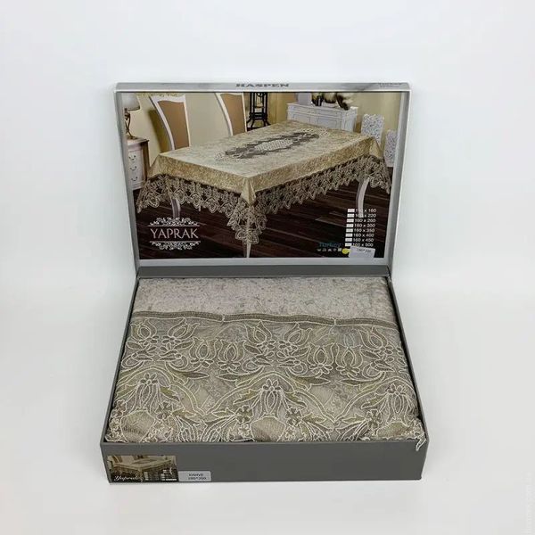 Скатерть Maison Royale YAPRAK KAHVE 180x300 см 118143 фото