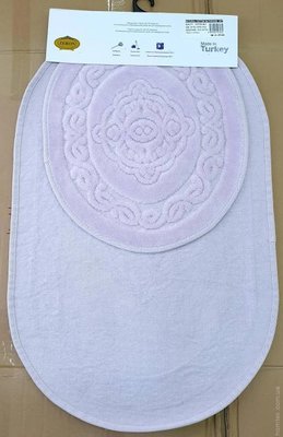 Набір килимків Zeron Cotton Mat 50x60 см + 60x100 см, фіолетовий. 118715 фото