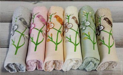 Набор махровых полотенец Ma Me Cotton V6 из 6 штук 30х50 см 123588 фото