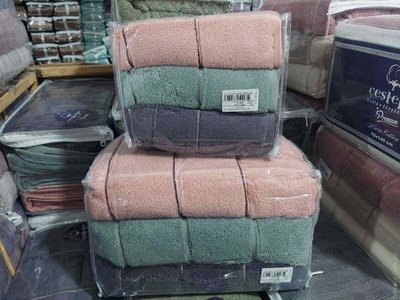 Набор махровых полотенец Cestepe Micro Cotton Premium из 3 штук 50х90 см, модель 11 125245 фото