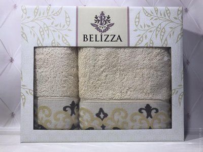 Набір махрових рушників Belizza з 2 штук 50x90 см+70x140 см модель 30 94435 фото