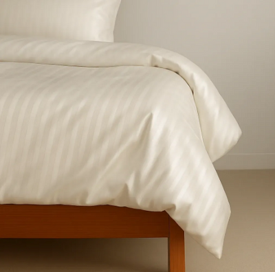 Підковдра U-tek Сатин Boston Ivory Beige Stripe 160х220 см 214121 фото