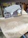 Жакардова скатертина непромокальна Masali Eliza 160x220 см бежева 193951 фото 1