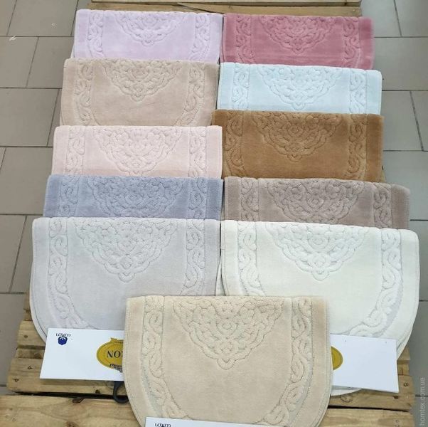 Набір килимків Zeron Cotton Mat 50x60 см+60x100 см, кремовий. 118714 фото
