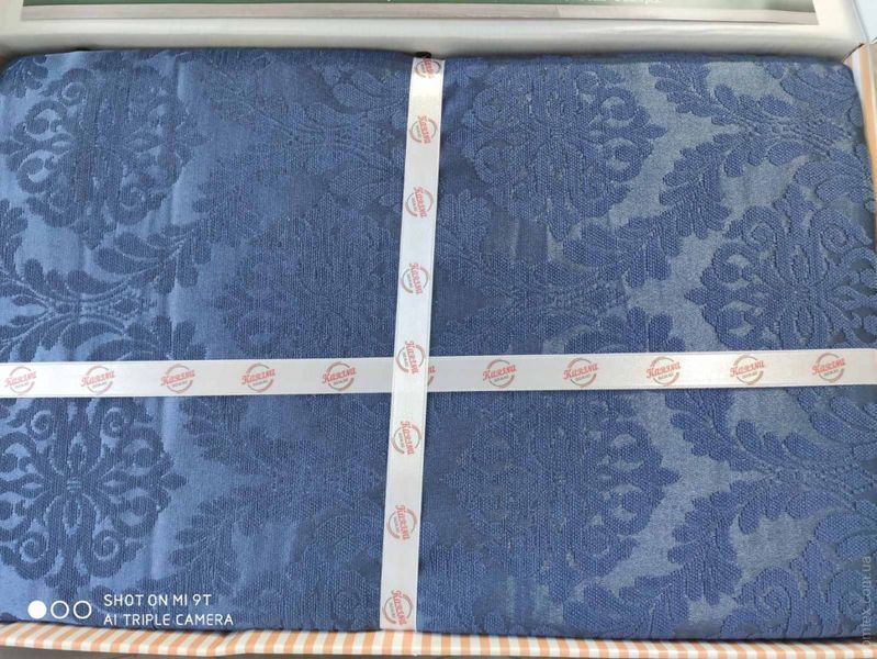 Покрывало жаккардовое Karina Homme Meltem indigo 250x260 см 114691 фото