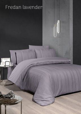 Постельное белье First Choice Deluxe Ranforce Fredan lavender евро 212542 фото