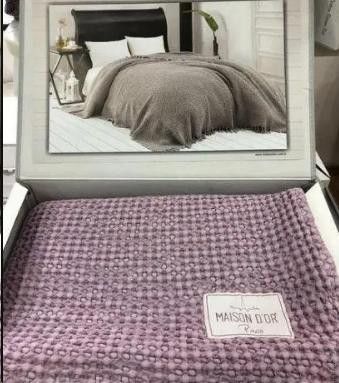 Покривало вафельне Maison D'or Paris emeline lilac 240x260 см 83083 фото