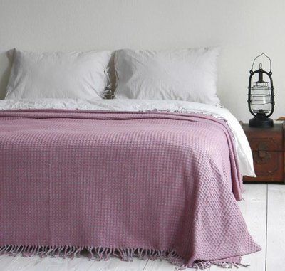 Плед - покривало La Modno Cosy Sky Gray - Raspberry 200x220 см 167912 фото