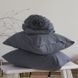 Набір простирадл La Modno 180x200+30 см на гумці з наволочками 50х70 см Stonewashed Anthracite  207921 фото 1