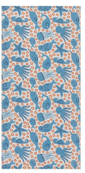 Пляжное полотенце Maisonette Octopus 340 г/м2 75х150 см 194410 фото