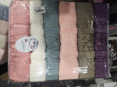 Набор махровых полотенец Cestepe VIP Cotton Vx02 из 6 штук 70х140 см 110691 фото