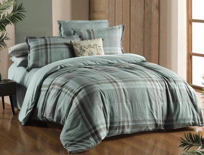 Постільна білизна Sarev Flannel Prime Collection Lauder V1 yesil євро 218666 фото