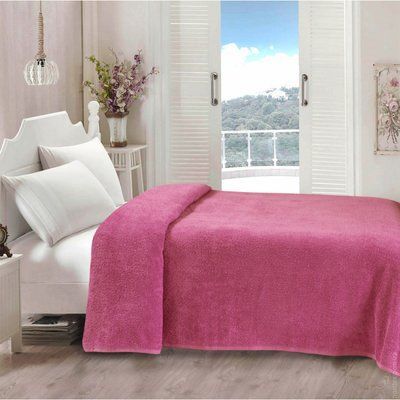 Простирадло Iris Home махрова Azalea pink 155х220 см 126260 фото