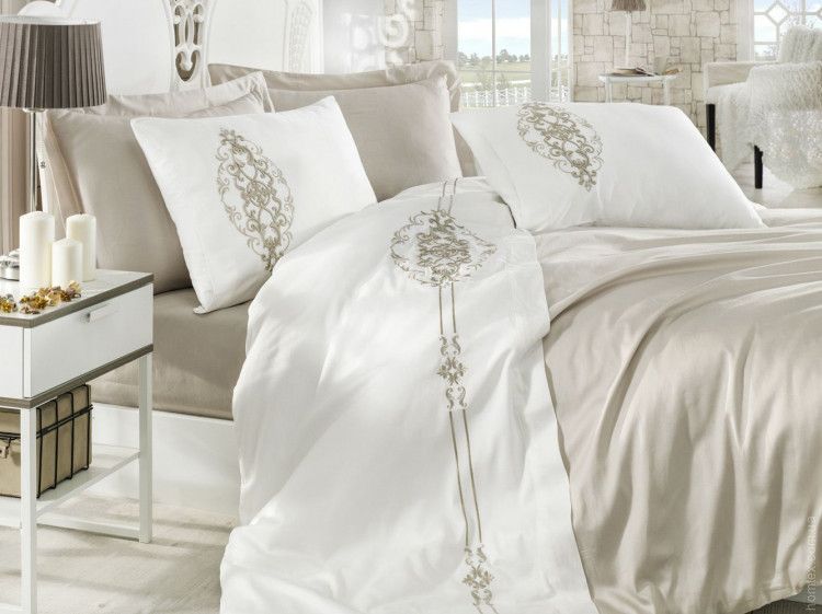 Постельное белье Dantela Vita Embroidered Intence евро 56833 фото