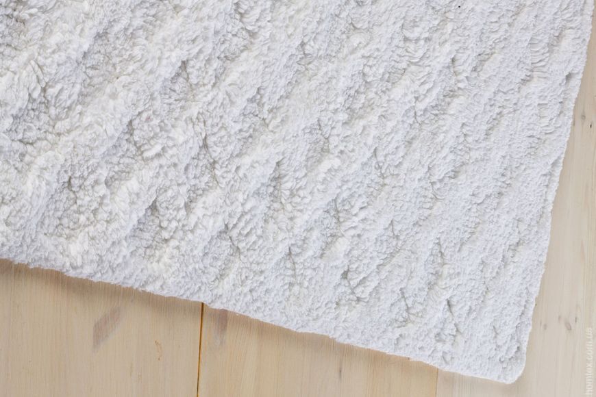 Килимок для ванної Gul Guler Baklava white 50х70 см 37680 фото