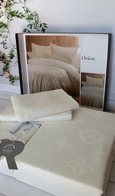 Постельное белье Romeo Home сатин - жаккард Orion евро 211403 фото