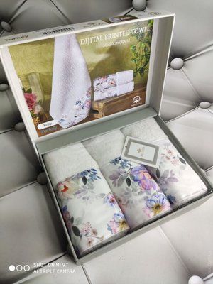 Набір махрових рушників Belizza Rozy з 3-х штук 30x50 см 118923 фото