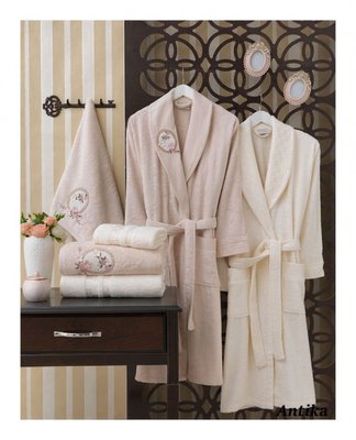 Семейный набор из халатов и полотенец Sikel Eleonor 3D Antika из 6-ти предметов 112493 фото
