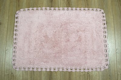 Набір килимків Iraya Debra g.kurusu пудра 40x60 см + 60x90 см 61681 фото