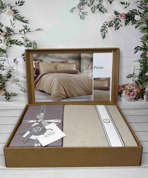 Постільна білизна Romeo Home поплін+жаккард Prism євро 212257 фото
