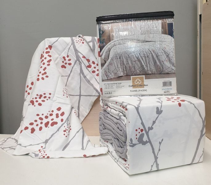 Постільна білизна Cotton Collection фланель модель 50 полуторне 212413 фото