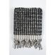 Полотенце махровое Barine Curly Bath Towel ecru-black кремово-черный 90x170 см 68767 фото 1