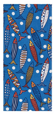 Пляжний рушник Maisonette Rainbow Fisch 340 г/м2 75х150 см 194411 фото