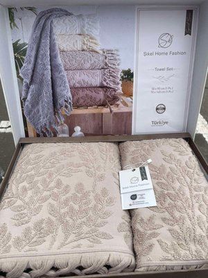 Набор махровых полотенец Sikel жаккард Towel Set из 2 шт. 50x90 см + 70&times;140 см., модель 6 211523 фото