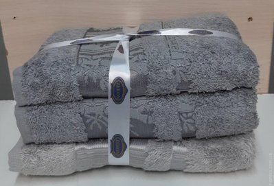 Набір бамбукових рушників Zeron з 3-х штук 50х90 см, модель 8 129259 фото