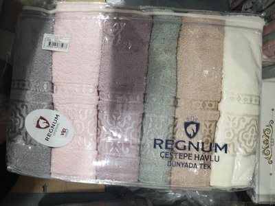 Набор махровых полотенец Cestepe VIP Cotton Vx03 из 6 штук 50х90 см 110682 фото