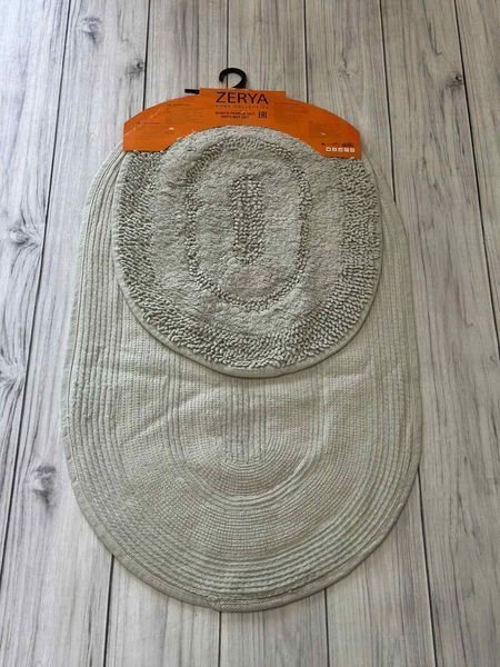 Набор овальных ковриков для ванной Zerya, модель V26 (50x60 см + 60x100 см)) 209468 фото