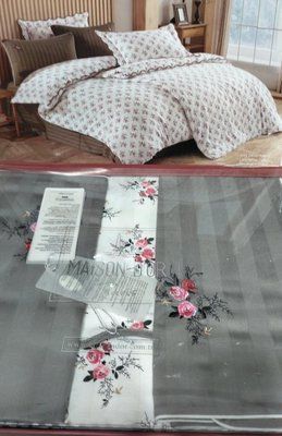 Постільна білизна Maison Dor Diana Rose grey сімейна 218960 фото