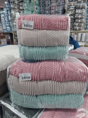 Набор махровых полотенец Cestepe Micro Cotton Premium из 3 штук 50х90 см, модель 2 125185 фото