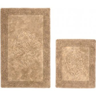 Набор ковриков Arya Tiffany Светло-коричневый 2 предмета 60х100 см + 60x50 см 123014 фото