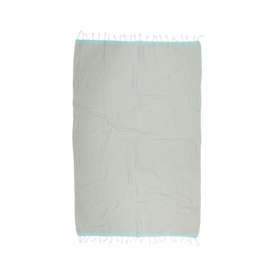 Полотенце Barine Pestemal - Basak Light Grey-Mint серо-ментоловый 95х165 см 107064 фото